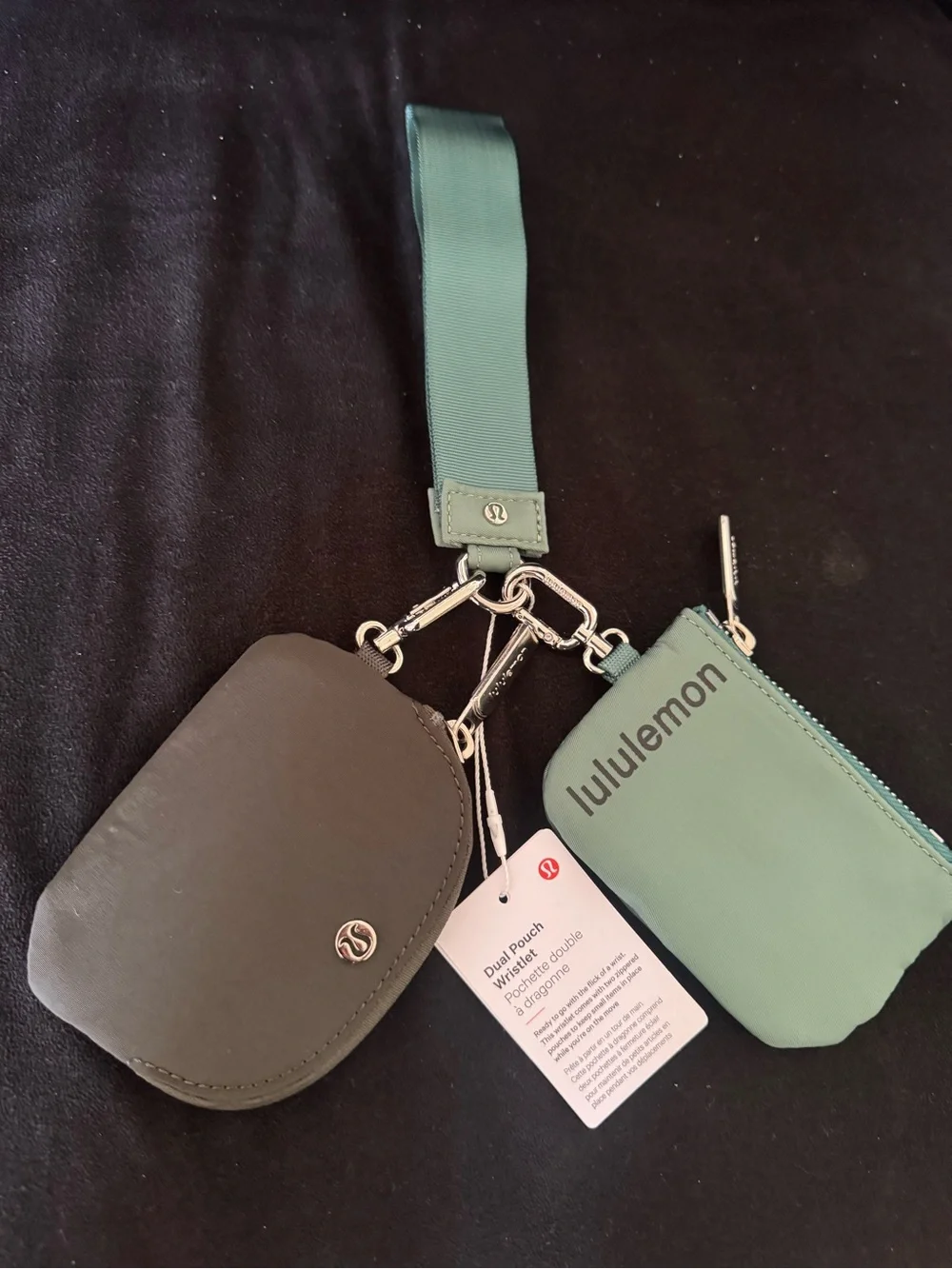 Dual pouch wristlet